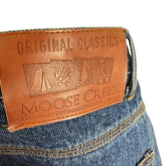 Moose Creek 100% Cotton Medium Wash Plaid Flannel Lined Jeans Men's Size 36 x 30 - Picture 5 of 8